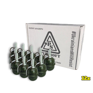 12x Airsoft hand grenade Pyro-5M