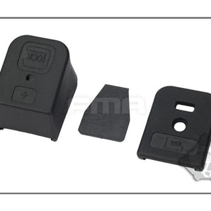 FMA Glock Magazine Flat and Enlarged Bottom Cover Set - Black