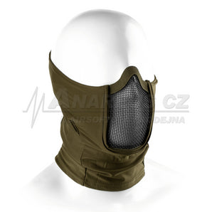 Mk.III Balaclava with Steel Half Face Mask ( OD )