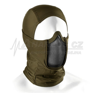 Mk.III Balaclava with Steel Half Face Mask ( OD )