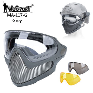 Pilot Mask (Steel mesh version) - Grey