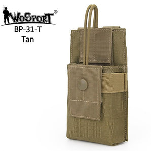 MOLLE Small Radio Pouch - TAN