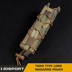 Tiger Type Long Magazine Pouch for MP5 - Black