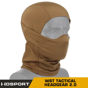 Balaclava with rubber protective mask WST 2.0 - Black