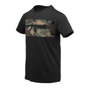 HELIKON T-shirt 16/203 COMBO - Black/US Woodland