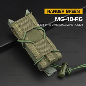 WST Tiger Type 9mm Magazine Molle Pouch - Ranger Green