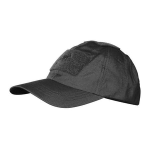 Baseball Cap rip-stop with velcro BLACK