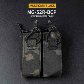 DPMP Molle Double 9mm Magazine Pouch - MC Black