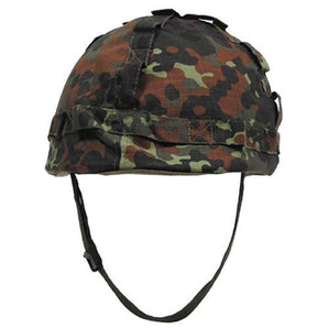 Helmet with plastic coating Flecktarn