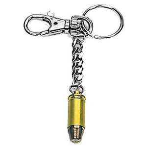 Key chain with carbine cartridge GOLD - 9mm