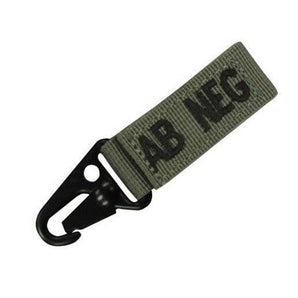 Keychain with blood group OLIVE - B POS