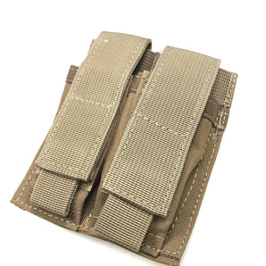 Molle Double 9mm Magazine Pouch - Coyote