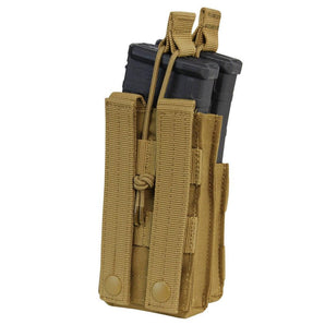 Single 2xM4/2xM16 Open-Top Stacker Mag Pouch BLACK