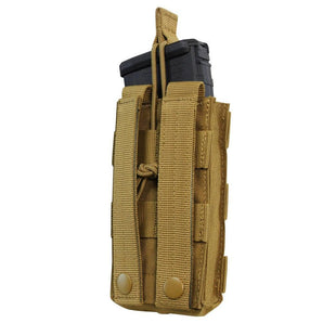 Single Open-Top M4 Mag MOLLE Pouch COYOTE