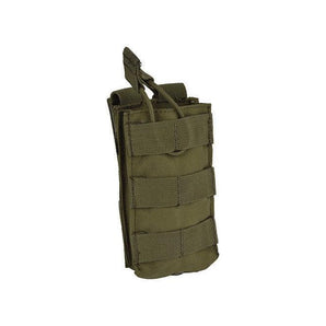 Single Open-Top M4 Mag MOLLE Pouch Olive