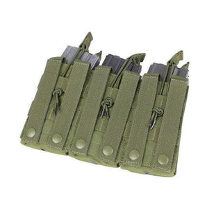 Triple Stacker Open-Top 6xM4/6xM16 Mag MOLLE Pouch Black